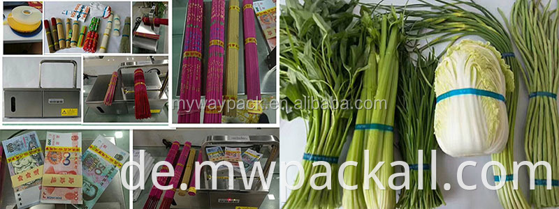Spargelsalat-Knüpfmaschine / halbautomatische Gemüsewäscher-Bündelmaschine